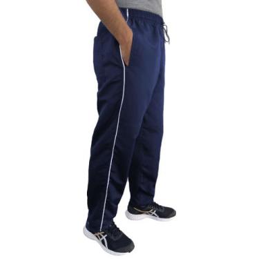 Imagem de Calça Masculina Fitness Em Tactel 03 Bolsos - C&C, Azul marinho, G