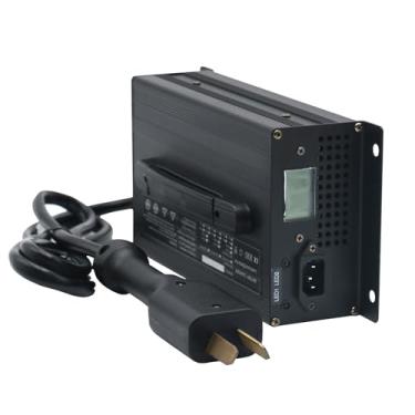Imagem de Carregador de bateria de carrinho de golfe de 25 A 36 Volts Carregador de carrinho de golfe de 36 V com plugue Big Crowfoot para carro de golfe Club Car