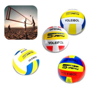 Imagem de Bola Voleibol Para Quadra e Praia Tamanho Oficial Resistente - Fratell