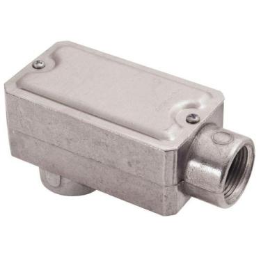 Imagem de Condulete Fixo 1/2" Tipo "lb" - Com Tampa / Rosca Bsp / Sem Pintura Tr