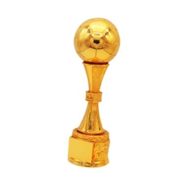 Imagem de simhoa Colecionáveis ​​de prêmios de concurso de troféus esportivos, torneios da festa de celebração da festa de celebração Ornament Award Trophy Resina, Futebol