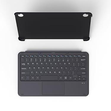 Imagem de Zwide Teclado de encaixe com touch pad e capa protegida com suporte 2 em 1 para computador tablet com Windows 11 G105U