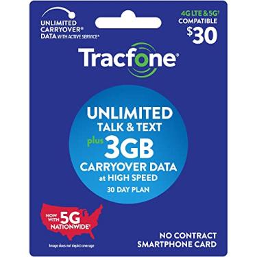 Imagem de Tracfone Novo Plano De Smartphone De 30 Dias Com Chamadas Ilimitadas, Texto E 3 Gb De Dados
