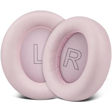 Imagem de SOULWIT Almofadas De Substituição Para Fones De Ouvido Anker Soundcore Life Q30/Q35, Almofadas De Orelha Com Couro De Proteína Mais Macio, Espuma De Isolamento De Ruído - Rosa