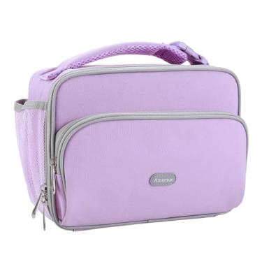 Imagem de Amersun Lancheira Infantil, Lancheira Escolar Isolada Com Forro Acolchoado Mantém Os Alimentos Quentes E Frios Por Muito Tempo, Refrigerador Térmico Resistente À Água Para Viagem E Escritório Para M