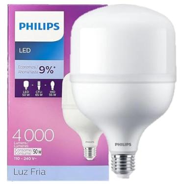 Imagem de Lampada Bulbo Philips 50w Luz Branca 6500k Alta Potencia