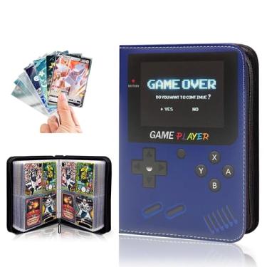 Imagem de Extalas Card Binder Para Ptcg, Para Yu-Gi-Oh!, E Mtg, E Sports Card Binder - 4 Bolsos Para Ptcg E Mtg Binder, Comporta Mais De 400 Cards - Inclui 100 Cards Extras (Azul)