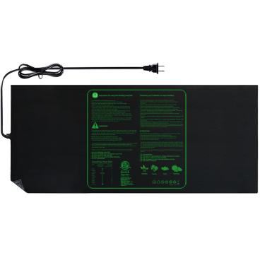 Imagem de Tapete térmico de mudas impermeável durável de 122 x 50 cm com certificação ETL, almofada de aquecimento hidropônico quente para germinação, jardinagem e corte de plantas internas, estufa de