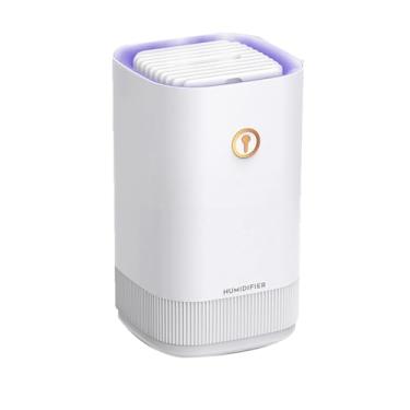 Imagem de RuiJOTWAT Umidificador de ar, umidificador de bico duplo, USB silencioso, grande capacidade de 3L, adequado para escritório em casa, quarto