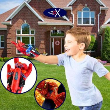 Imagem de Luva Homem Aranha Lança Teia Dardos Brinquedo Infantil Menino Spider H