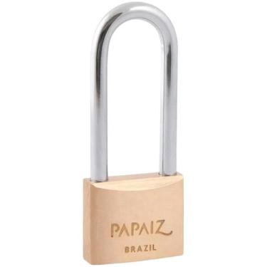 Imagem de Cadeado Em Latão Com Haste Longa 35 X 50 Mm - Cr35/50 Papaiz