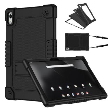 Imagem de FIEWESEY Capa para Walmart Onn 27.9 cm Tablet Pro 2024/Onn 11 polegadas Tablet Pro 100146660, à prova de choque infantil com alça de ombro (preto)