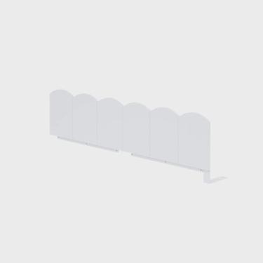 Imagem de Kit Grade de Proteção Dupla New Garden Casatema Branco