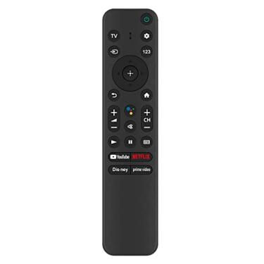 Imagem de Substitua o controle remoto de voz RMF-TX800U funciona para Smart TV Sony BRAVIA XR LED 2022 modelo KD-55X85K KD-43X85K KD-43X80K XR-77A80K KD-50X85K KD-75X85K KD-85X85K XR-65X90K KD-50X85K 0X80K KD