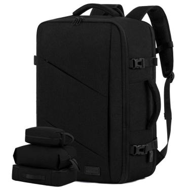 Imagem de Mochila de viagem LOVEVOOK Carry on 50L com porta USB preta