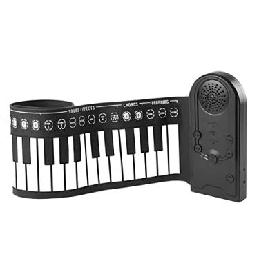 Imagem de Piano de Enrolar, Piano Com Teclado de 49 Teclas, Piano Dobrável, Instrumentos Musicais, Piano Eletrônico de Música Digital para Prática de Piano Infantil