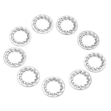 Imagem de Lavadoras de Trava Serrilhada Em Aço Inoxidável Conjunto de Ferramentas Planas Externas para Conexões Elétricas e Mais (M12 (20pcs))