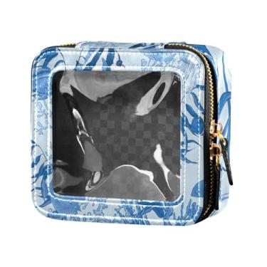 Imagem de Fitrendlovey Bolsa organizadora espaçosa de couro PU com claraboia e zíper para cosméticos em movimento, T18, one size
