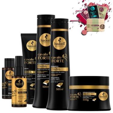 Imagem de Kit Haskell Cavalo Forte Sh Cond 500 Masc Completo 6 Itens