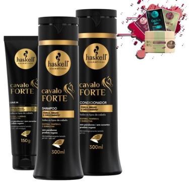 Imagem de Kit Haskell Cavalo Forte Sh Condicionador 300ml + Leave-in