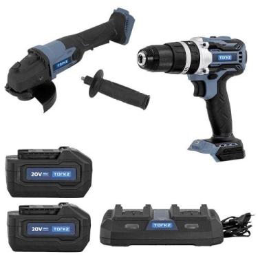 Imagem de Furadeira Parafusadeira TRB0010, Esmerilhadeira TRB0003 e 2 Baterias 4