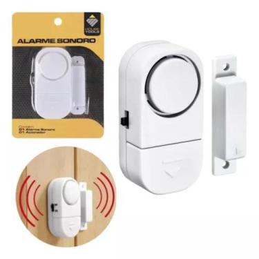 Imagem de Kit 3 Aviso Sonoro Para Porta Aberta Com Bateria Sem Fio  - Home Goods