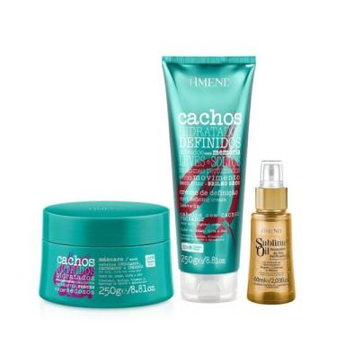 Imagem de Amend Cachos Masc 250ml + Leave-in Cacheado 250ml + Sublime Oil 60ml