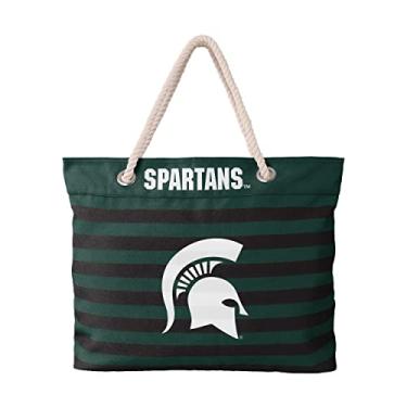 Imagem de Bolsa listrada náutica Michigan State