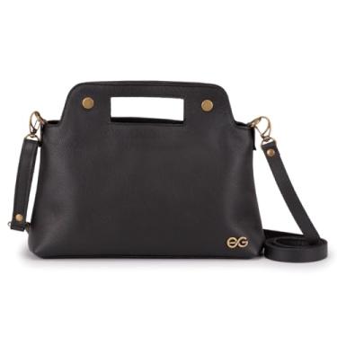 Imagem de Bolsa Feminina Transversal Média Tiracolo Couro Legítimo (Preto)