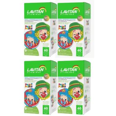 Imagem de Kit C4 Suplemento Infantil Sabor Variado 60 Cpr  Lavitan - Cimed