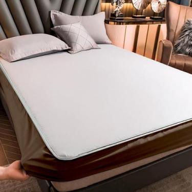 Imagem de Capa de Colchão Impermeável Slip com Elástico Antiácaro e Antialérgico