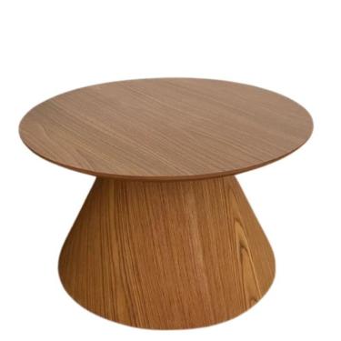 Imagem de Mesa Cone De Centro Redonda 60Cm Tampo Freijó Marrom