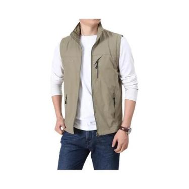 Imagem de Colete Tático de Pesca Masculino 7XL - 14 Bolsos de Malha e Cargo - Se