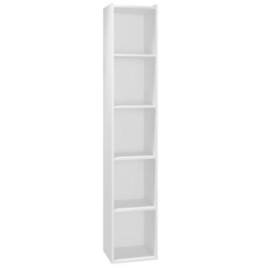 Imagem de Estante Livreiro Janaina 4 Prateleiras Branco Ajl