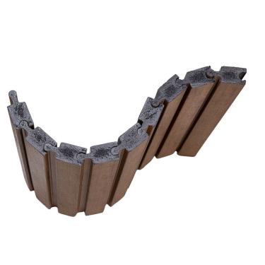 Imagem de Painel Ripado De Poliestireno Angular 4,7 Cm X 2,85 Unidades Carvalho