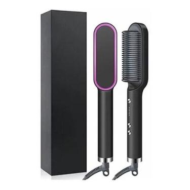 Imagem de Escova Pro alisadora modeladora chapinha cacho secador 3 em 1 bivolt P