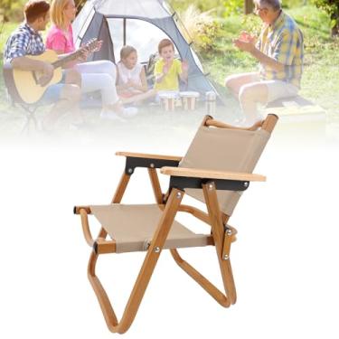 Imagem de Cadeira de Acampamento, Cadeiras Ao Ar Livre, Cadeiras Dobráveis ​​para Fora, Cadeira de Acampamento Infantil, Liga de Alumínio, Grão de Madeira, Lona, ​​Cadeira de Acampamento