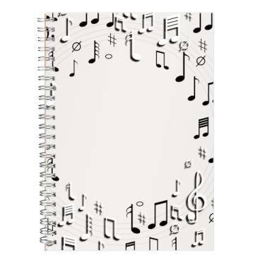 Imagem de Lyuzecheean Caderno De Partituras Em Branco, Manuscrito Papel Para Composição, 11 Pautas, Arte Preto, 160 Páginas, 26 X 19 Cm (Música Branca)