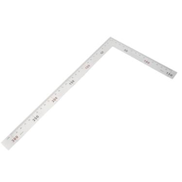 Imagem de Régua quadrada em forma de L em aço quadrado de 90 graus ângulo reto carpinteiros marcenaria ferramenta de medição de metal quadrado para carpintaria