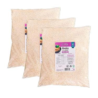 Imagem de Kit 3X: Aveia em Flocos Finos Sem Glúten Leve Croc 1kg