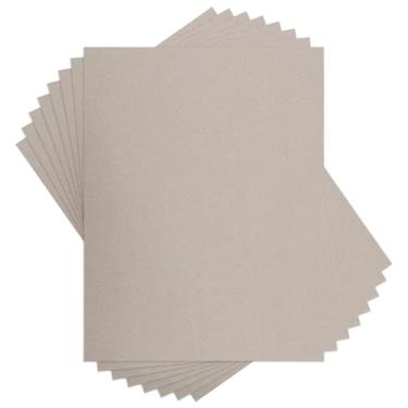 Imagem de AXELIP Cartão de aglomerado 21,5 x 28 cm, 20 folhas de placa Kraft de 22 pontos, inserções de papelão planas para envio, correspondência, embalagem, artesanato DIY