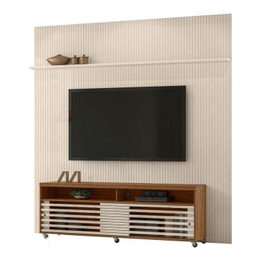 Imagem de Combo Painel De Tv 60 Polegadas + Rack Frizz New Prestige - 7 Decor Naturale E Off White