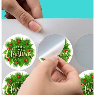 Imagem de 80 Etiqueta adesiva Feliz Natal - Nicolados, 80Etq Ntl M4