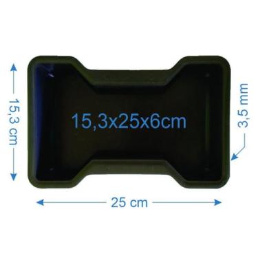 Imagem de Forma De Piso Paver Bloquete Ossinho 6cm - Plastidon