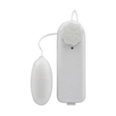 Imagem de Vibrador Bullet Multivelocidade com Controle Remoto, 5,5cm, Branco, ABS