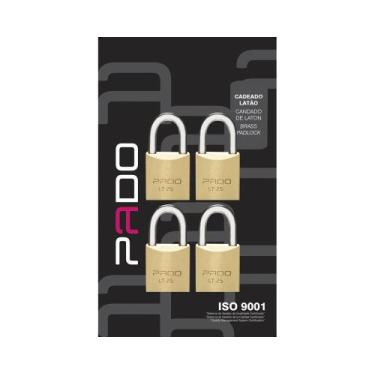Imagem de Cadeado Pado 4E-25Mm (4 Msm Segr/4 Chaves Iguais) Bl