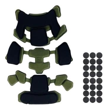 Imagem de ATAIRSOFT FMA Tactical MT Conjunto de capacetes de proteção interna reforçada com espuma de memória Airsoft acessórios para capacete verde