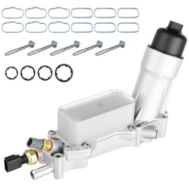 Imagem de Adaptador de alumínio para filtro de óleo do refrigerador de óleo do motor 926-876 926-959 2011-2016 para Dodge Challenger Charger Durango Journey Caravan, para Chrysler Town Country 200 300, para