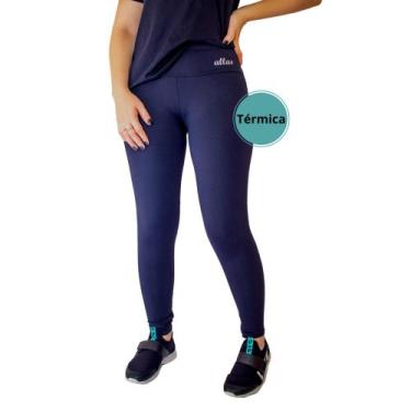 Imagem de Calça Legging Feminino Térmica Peluciada Academia Uv50+ Leg Thermo Que