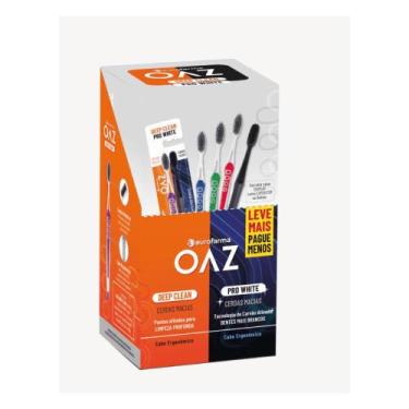 Imagem de Escova de Dente Oaz Deep Clean + Pro White Display com 24 itens- Cores